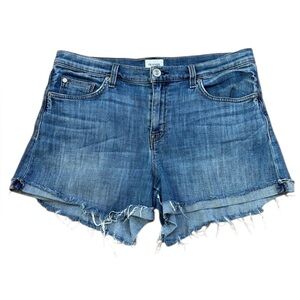 Hudson Valeri Women's Blue Denim Cut Off Shorts Size 29